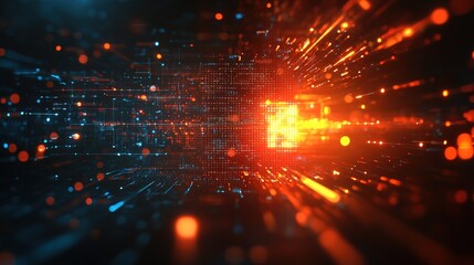 Fototapeta premium Abstract technology background for science and business presentations