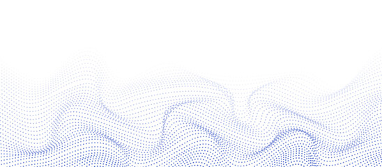 Wavy dot halftone background design.
