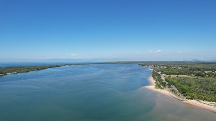 Aerial photo of Taylors Beach Queensland Australia