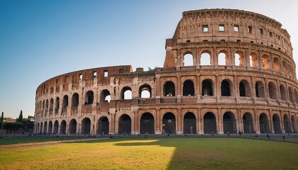 Fototapeta premium A roman structure with a large roman number of people on the bottom 16