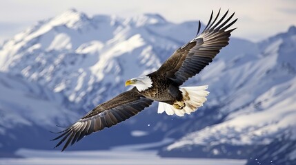Eagles soar through skies with keen eyesight, symbolizing freedom and strength.