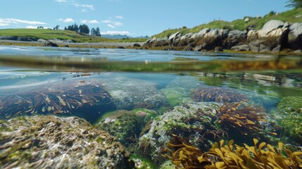Exploring tidal pools reveals fascinating marine life and underwater wonders.