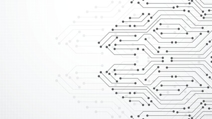 High tech technology background. Abstract circuit board futuristic technology processing background