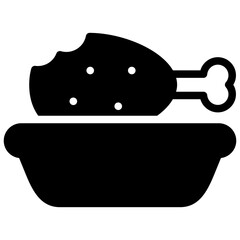 leftover icon illustration design with solid