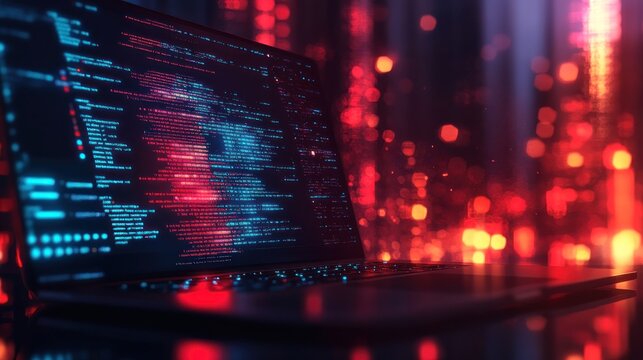 The fascinating world of computer engineering with its blurred bokeh style.