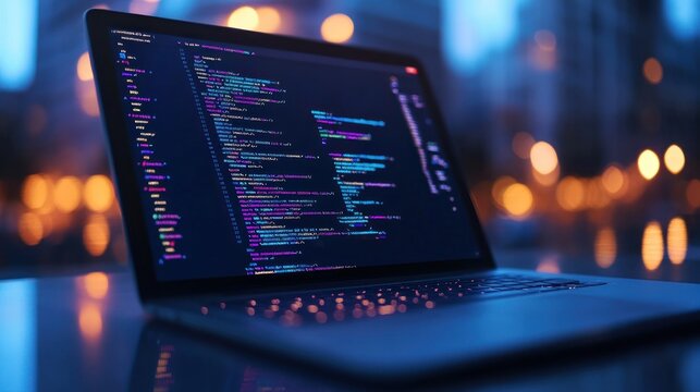 The fascinating world of computer engineering with its blurred bokeh style.