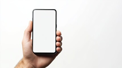 Mobile blank screen example mockup