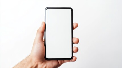 Mobile blank display example mockup