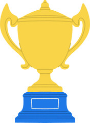 Trophy Cup Doodle Illustration Clipart