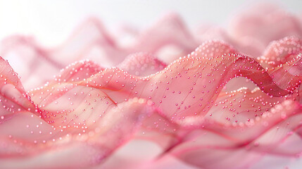 abstract pink wave on a white background