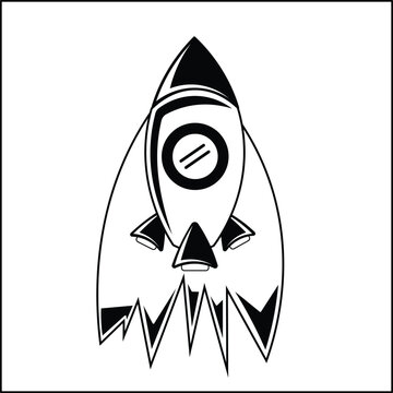 recommend clip art: rocket silhouette illustration vector design in black and white. suitable for logos, icons, posters, advertisements, banners, companies, t-shirt designs, stickers, websites.