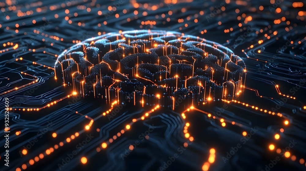 Poster interconnected neural network of digital brain powering search engines