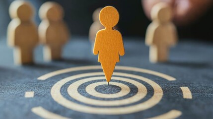Target customer, buyer persona, customer behavior, personalization marketing, customer centric, recruitment, human resource management, personal development concept. Marketing plan and strategy