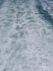 This is a close-up of the sea with foam.