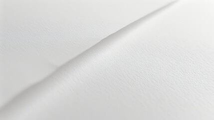 White crumpled paper as background close-up Banner.