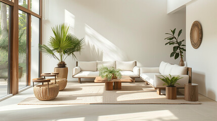 白を基調としたインテリア