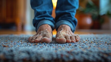 close up shot of man feet with diabetic foot complications