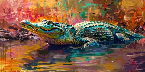 Hunting Crocodiles in Aquatic Environments