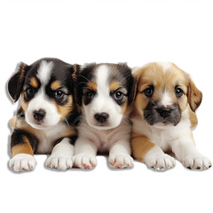puppies dogs pets cute adorable trio animals group puppies together small dogs young dogs fur furry domestic animals puppy eyes playful 