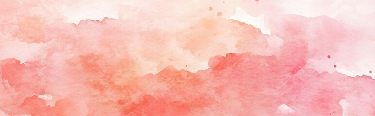Obraz premium A watercolor background featuring shades of pink and light orange