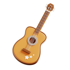 Obraz premium Guitar 3D Illustration