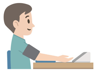 血圧測定のイラスト