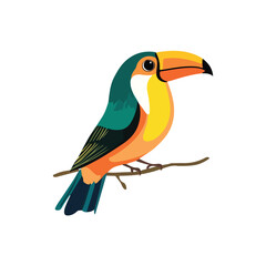 Photo of Realistic Vector Illustration of Colorful Birds Set