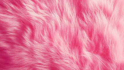 Obraz premium pink fur texture. Closeup of a Glamour vibrant pink texture. Generative AI