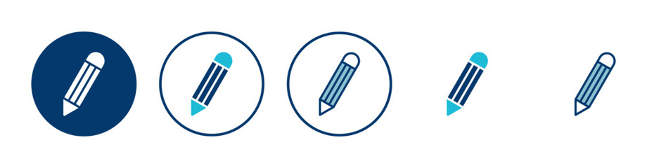Pencil icon vector isolated on white background. Pencil vector icon