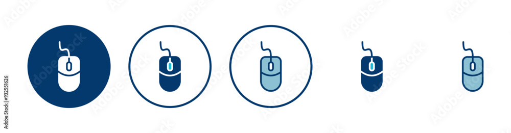Aufkleber computer mouse icon vector isolated on white background. computer mouse vector icon