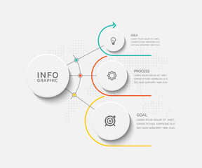 Modern infographics business template design