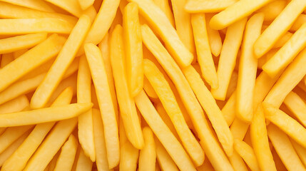 Fototapeta premium Close-up of french fries, food photography, delicious, yellow color tone, high resolution, high detail, superb quality, ultra-high resolution,