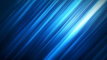Fototapeta premium Blue Abstract Diagonal Lines Background, Design-Friendly Banner Cover Presentation