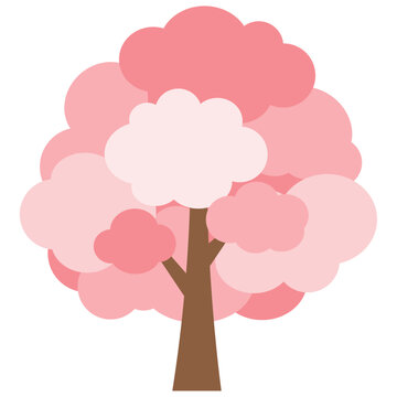 recommend clip art: カットイラスト_桜の木