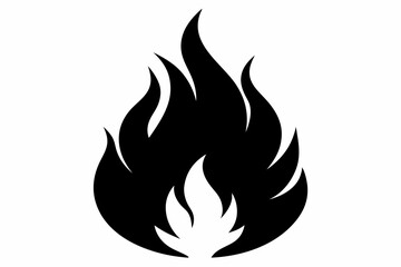 Fire flame icon silhouette, Fire SVG, Flame SVG, Fire Flame SVG
