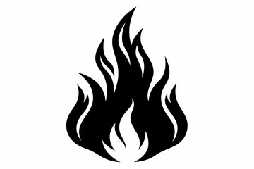 Fire flame icon silhouette, Fire SVG, Flame SVG, Fire Flame SVG
