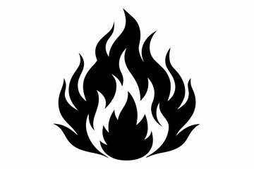 Fire flame icon silhouette, Fire SVG, Flame SVG, Fire Flame SVG
