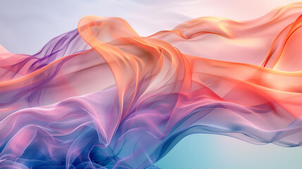 A dreamy pastel background featuring smooth wave 
