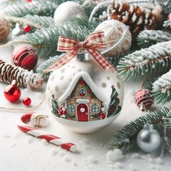 christmas cookies and christmas decorations