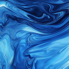 Obraz premium Abstract Blue Liquid Marble Texture, Fluid Art Design Background