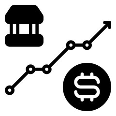 price icon, glyph icon style