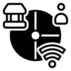 market icon, glyph icon style