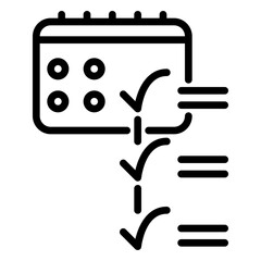 task icon, line icon style