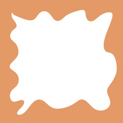 Hollow Frame Abstract Wavey Shapes Backdrop
