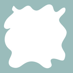 Hollow Frame Abstract Wavey Shapes Backdrop