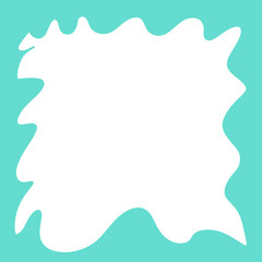 Hollow Frame Abstract Wavey Shapes Backdrop