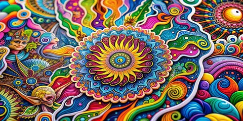 Explore the boundaries of sound and sight as swirling colors and hallucinatory patterns converge to create a psychedelic experience for the senses.