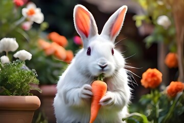 rabbit in the garden
