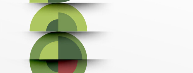 Geometric design abstract background - circles squares