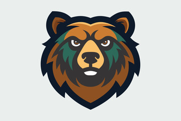 Silhouettes of a Bear with Cubs Mascot Logo Vector Printable Wildlife Graphic Design